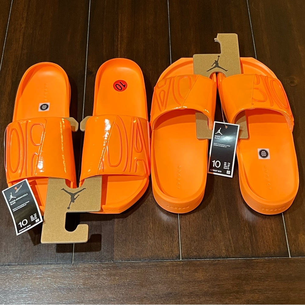 Nike Orange Slide Sandals Women